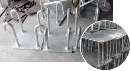 預(yù)埋板，地腳螺栓